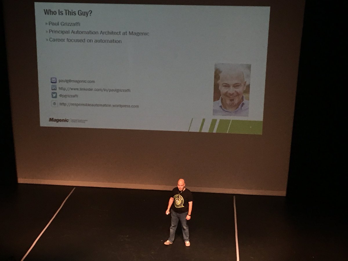 tjmaher1's tweet photo. Hey, @jcolantonio! @pgrizzaffi is wearing a @TestTalks T-Shirt during his @MinistryOfTest #TestBash Philly talk about hunting for hard to reproduce bugs! https://t.co/QeMbk1REwp