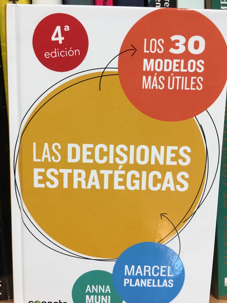marcelplanellas's tweet photo. Ya ha llegado la cuarta edicion de #lasdecisionesestrategicas @marcelplanellas @annamuni @Conectad2s @ESADE https://t.co/d6w2LNLxLP