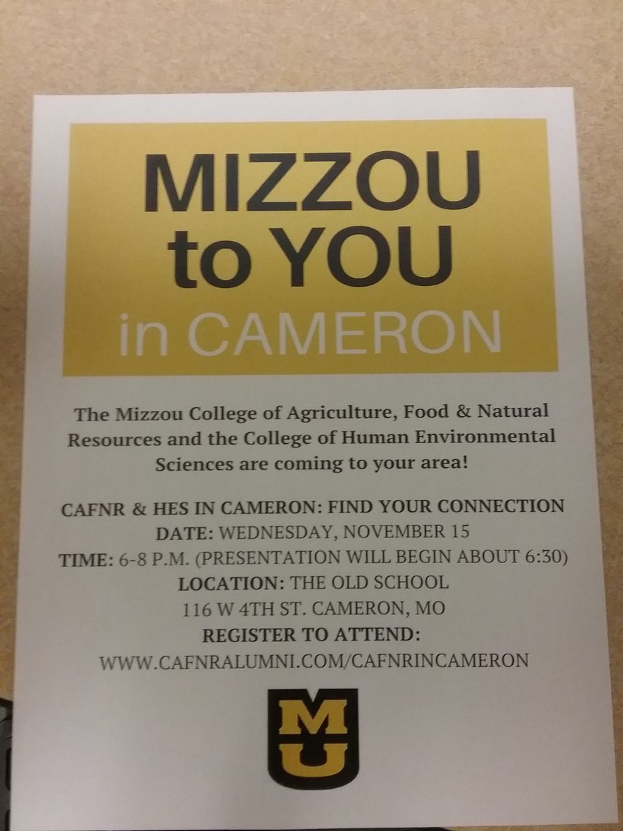 SavageCounselor's tweet photo. Mizzou to You event in Cameron! https://t.co/dWN1QIdKAv