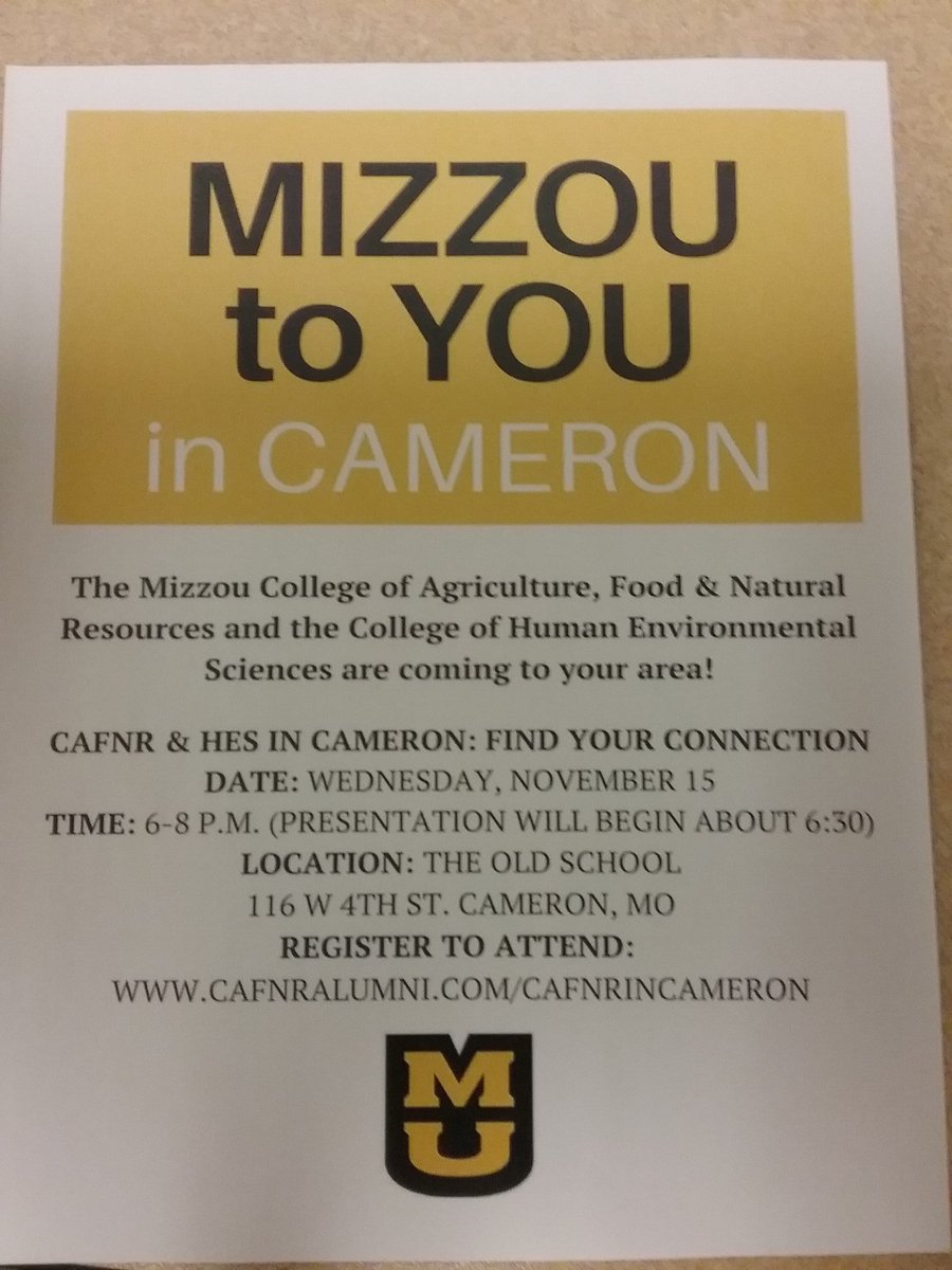 SavageCounselor's tweet photo. Mizzou to You event in Cameron! https://t.co/dWN1QIdKAv