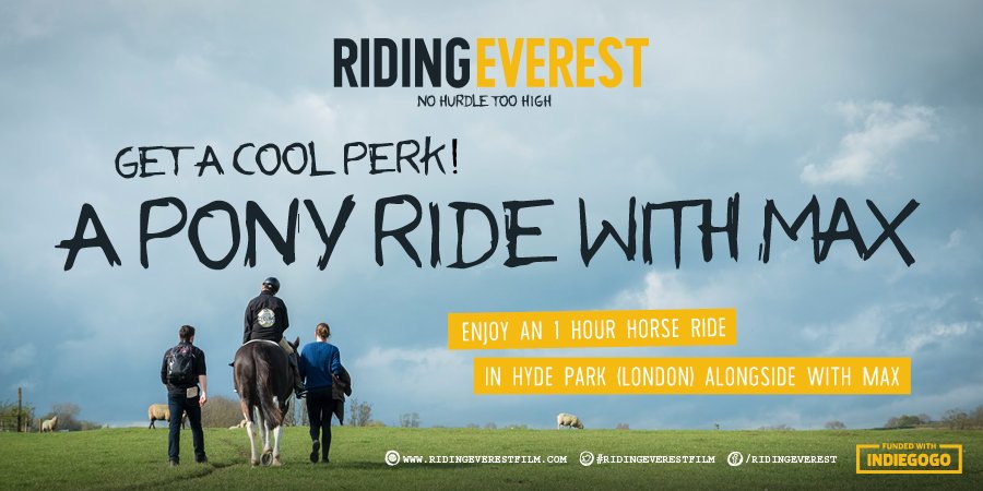 ridingeverest's tweet photo. Fancy riding ponies in Hyde Park with our very own @maxstainton101? Then click the link below and support our film about a disabled man's incredible world-first ride to Everest Base Camp!https://t.co/kNIucpEynE  #ridingeverest #ThursdayThoughts https://t.co/LPkGdhqQP0