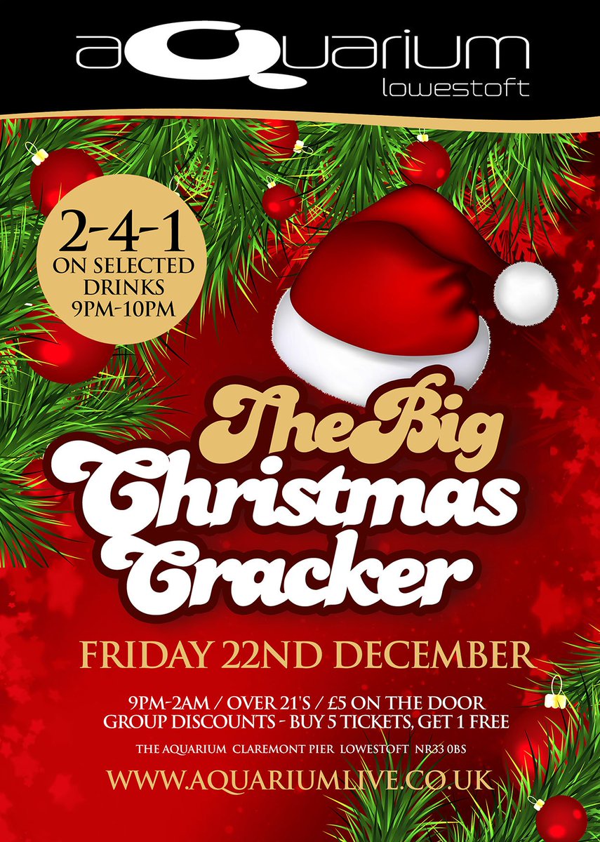 We're celebrating Christmas with a good party at the Aquarium #christmas #party #lowestoft #nightlife