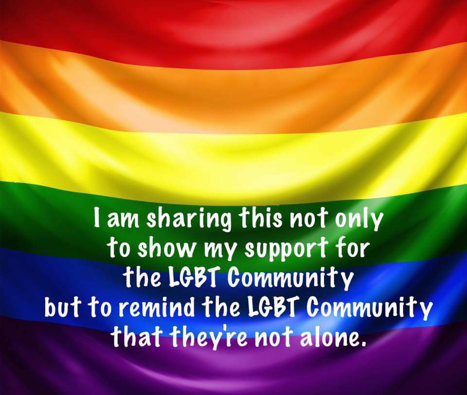 TheMattStout's tweet photo. I'm sharing this not only to show my support for the #LGBT community, but to remind the #LGBT community that they are not alone. 

(Retweet to show your support too.) https://t.co/bVLb5WRoLl