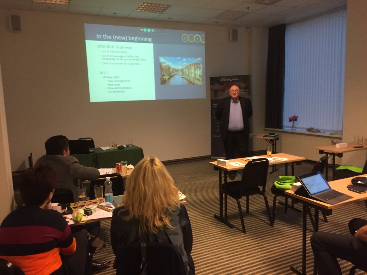 MarvalSoftware's tweet photo. Shared Success from Benelux, North America and UKI at Marval's Global Partner Conference in #Vilnius. #MPOWERED17 #MarvalPartners #TeamMarval https://t.co/4KnWf7wo4z