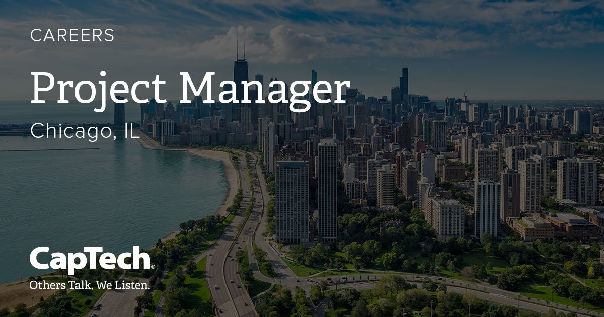 CapTech_Tweets's tweet photo. We are hiring for a Consulting #ProjectManager in Chicago. https://t.co/U5LY0RW0x2 #ChicagoJobs #CapTechCHI https://t.co/TVwsnFjowe