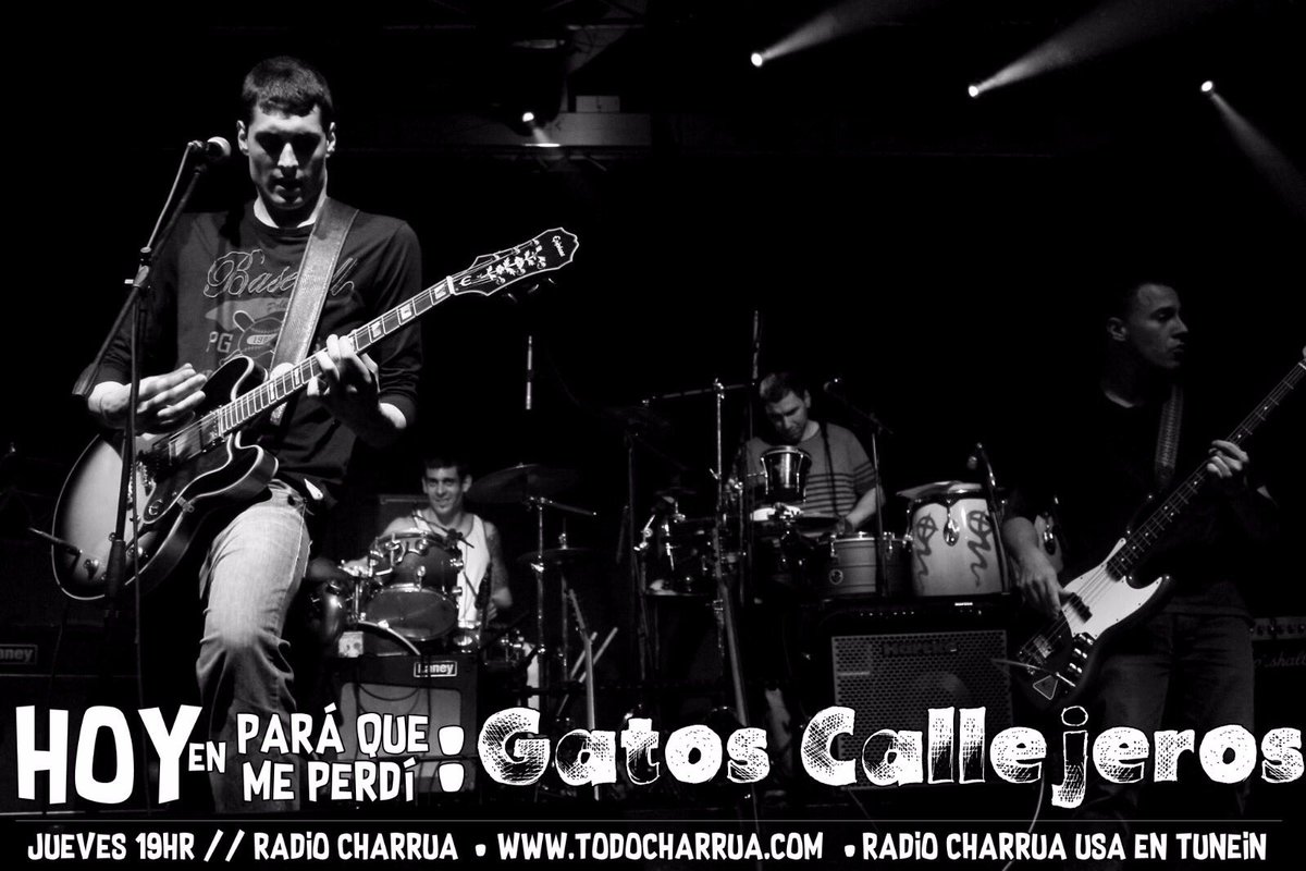 ParaQueMePerdi's tweet photo. Nuevo jueves, nuevo #PQMP
Hoy nos visitan Martina Lanzaro y @GatosCallejeUru a dejarnos su música.
Escucha a las 19hr en @radiocharruaus
• https://t.co/6t8BAf6tZx
• Radio Charrua USA en TuneIn
❌Con esto de los 280 caracteres no terminamos más de escribir, parece mágia❌ https://t.co/7BKnxkD0N0