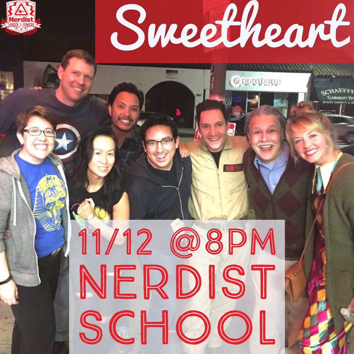 SweetheartImpro's tweet photo. New Sweetheart this Sunday at 8pm! See you there, friends! https://t.co/Bs0ieKzewA