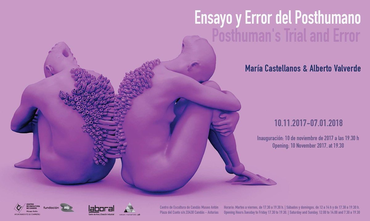 NataAlAr's tweet photo. #Savethedate: Mañana, a las 19.30 h, inauguración en @MuseoAnton de "Ensayo y error del posthumano" de @imperdiblewoman & #AlbertoValverde 🔝🔝🔝 #recomiendo #3D #posthumanismo #manifiestocyborg #cyborg #donnaharaway https://t.co/MKVE6zHpd9