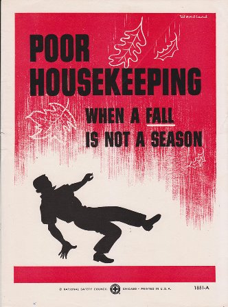 MNSafetyCouncil's tweet image. Help keep fall a season and not an injury report. Vintage poster from @NSCsafety