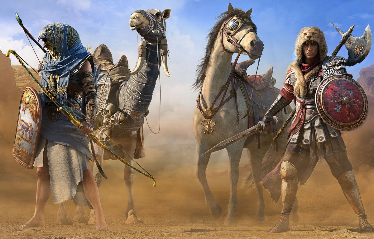 WWG's tweet photo. Deck out Bayek in the "latest" Roman fashions with the latest #AssassinsCreedOrigins #RomanCenturion pack available now. 

https://t.co/WqxqT3Vx9U https://t.co/M2JYn3fKGQ