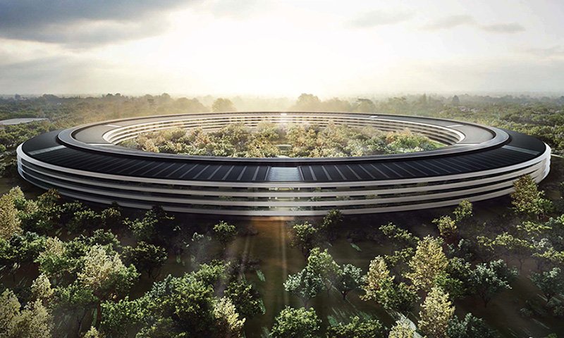 The Apple Spaceship has landed! And it's the most expensive office building in the world. buildingradar.com/construction-b…
