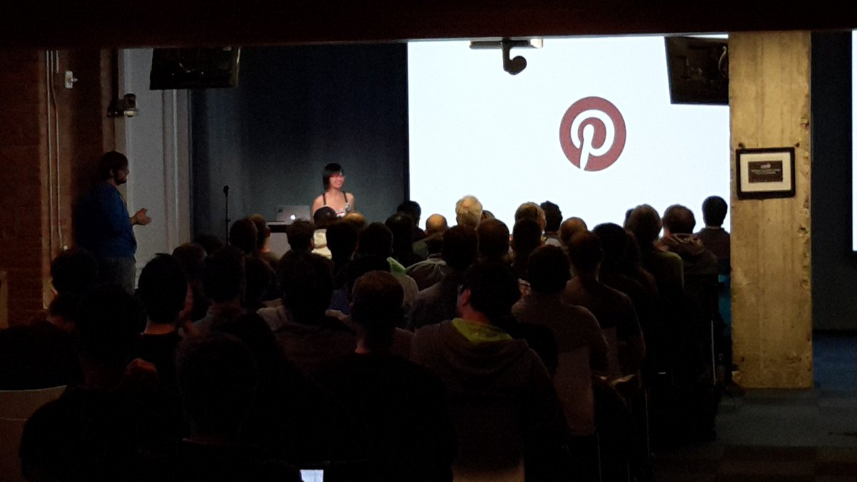 nuncle's tweet photo. #SFPython/@sfpythonmeetup: Biopython by @PLOS' @sbassi; Flamegraph by @Pinterest's @ruthgracewong; AI collab by @dondini; AI vs @StreetFighter II by @GyroscopeHQ's Adam Fletcher; @TensorFlow &amp; GPUs by @PipelineAI's @cfregly w/ @_grace_law, @simeonfranklin, @moridesamoped at @Yelp https://t.co/AqFPXnM8fK