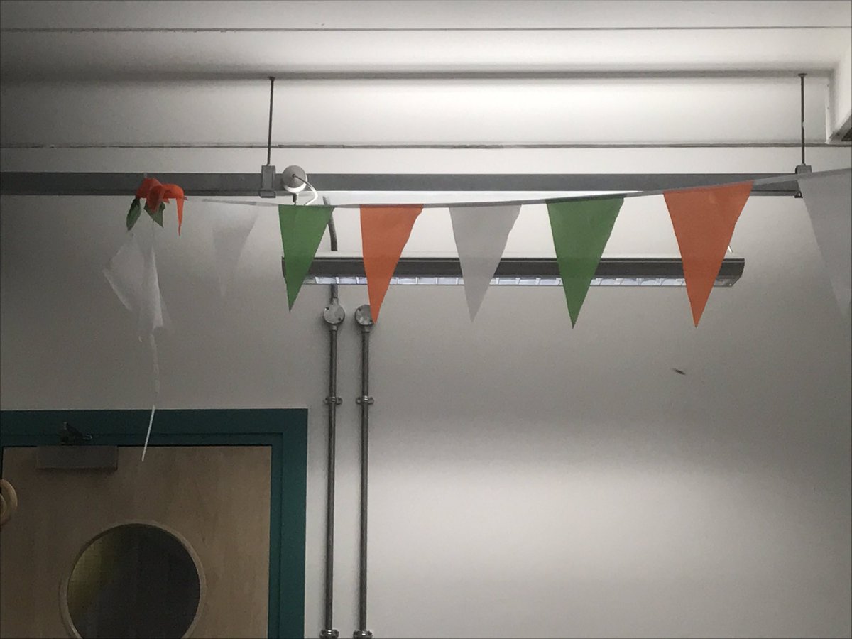 SushiHQ's tweet photo. Yes, we still have the bunting up from #StPatricksDay. Next question. https://t.co/IQMX8CAY8X