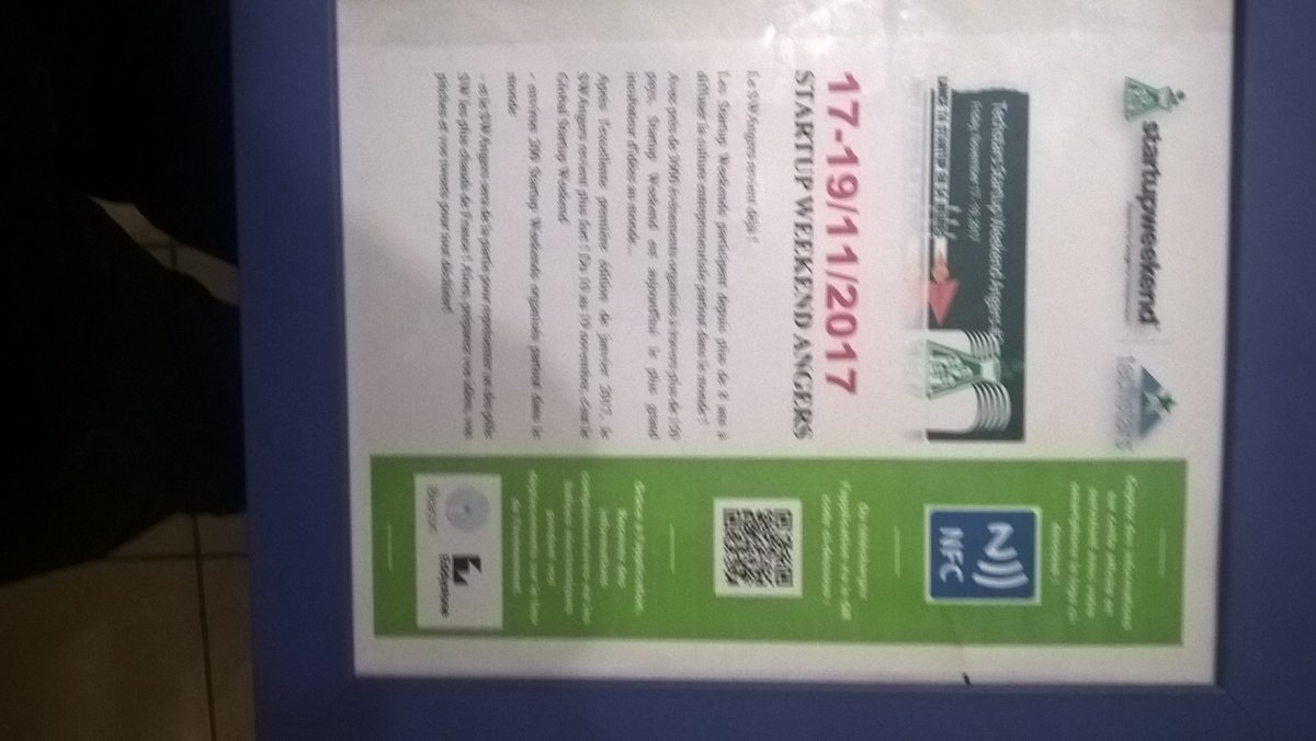 ChOnillon's tweet photo. Un exemple complet d affiche connecté @FrenchTech_IoT @IOT_city @We_Forge https://t.co/to6mrclB9S