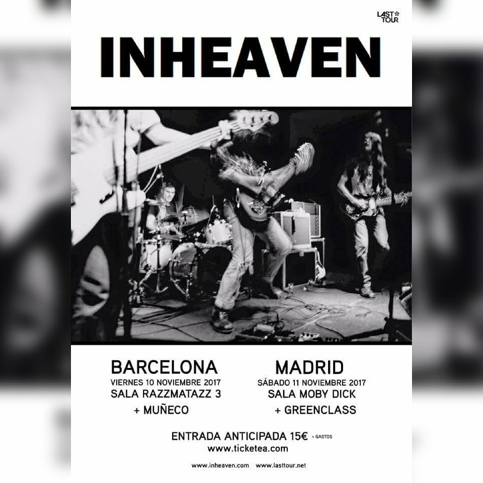 somosmuneco's tweet photo. Mañana estaremos abriendo para @inheaven en Razzmatazz 3. 
Apertura de puertas a las 20h.
Más info en nuestro #facebook y en @lasttourint 🤘🤘🤘🤘 https://t.co/qlpRiBcXJd