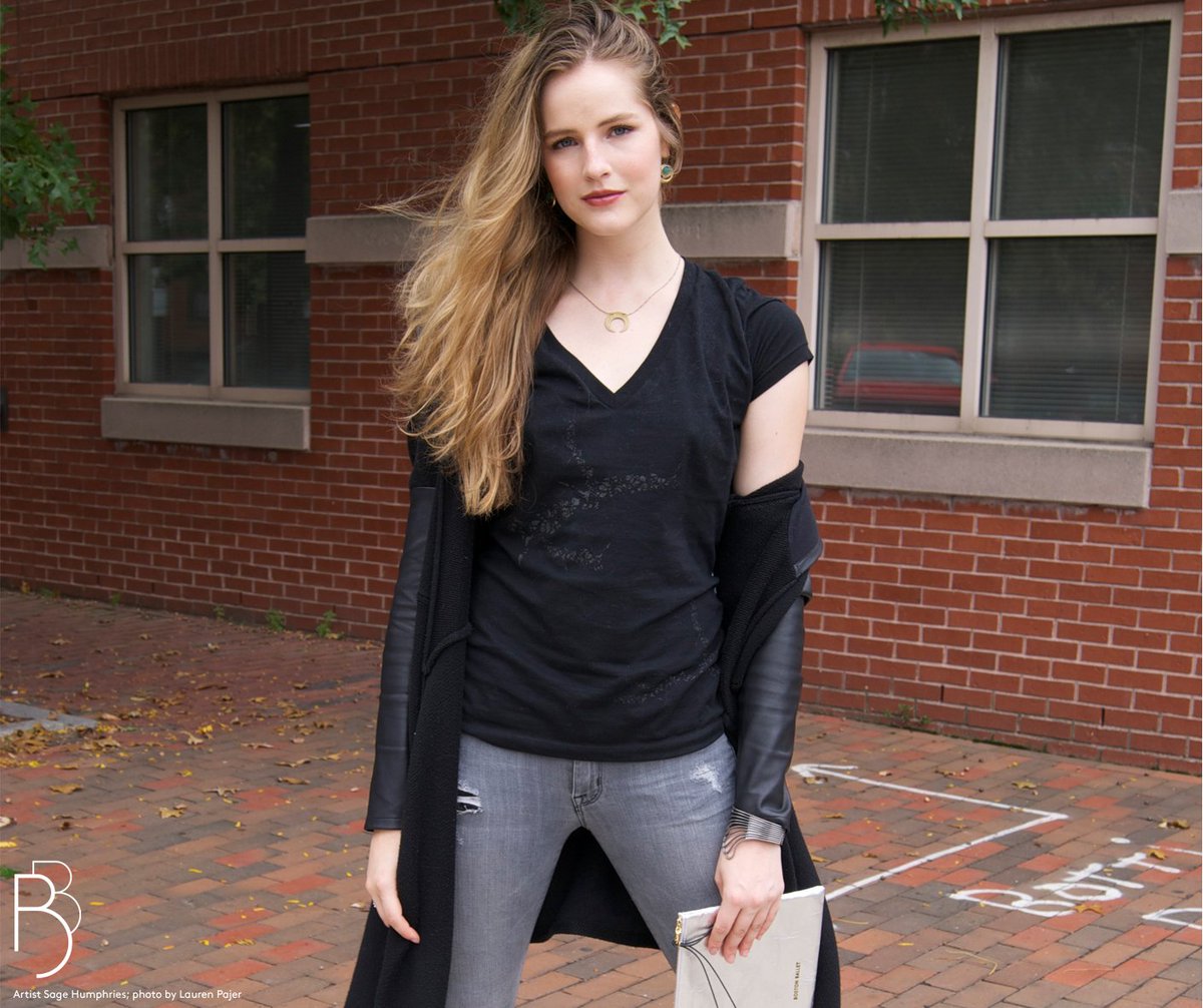 BostonBallet's tweet photo. Our new #BBObsidianTear Tee, modeled by Sage Humphries is a must for casual, comfortable wear #shopBB #shoplocal https://t.co/qhz4nGcOCC https://t.co/UDRFPHeHYA