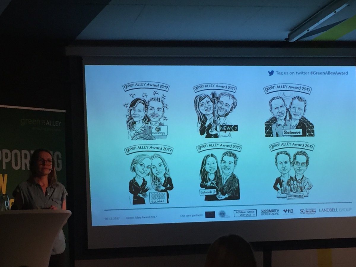 Das Auditorium sieht <a href="/MimergyLtd/">Mimergy</a> <a href="/Solmove1/">Solmove</a> und <a href="/sulapac/">Sulapac</a> vorne beim #GreenAlleyAward. Aber wie entscheidet die Jury?