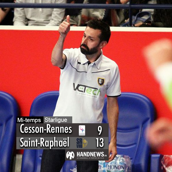 HandNewsfr's tweet photo. #Starligue🏆- #CESSRA⚡️
🚨 Cesson peine face à Saint-Raphaël en première période!😱 https://t.co/mBHMPxA0F6