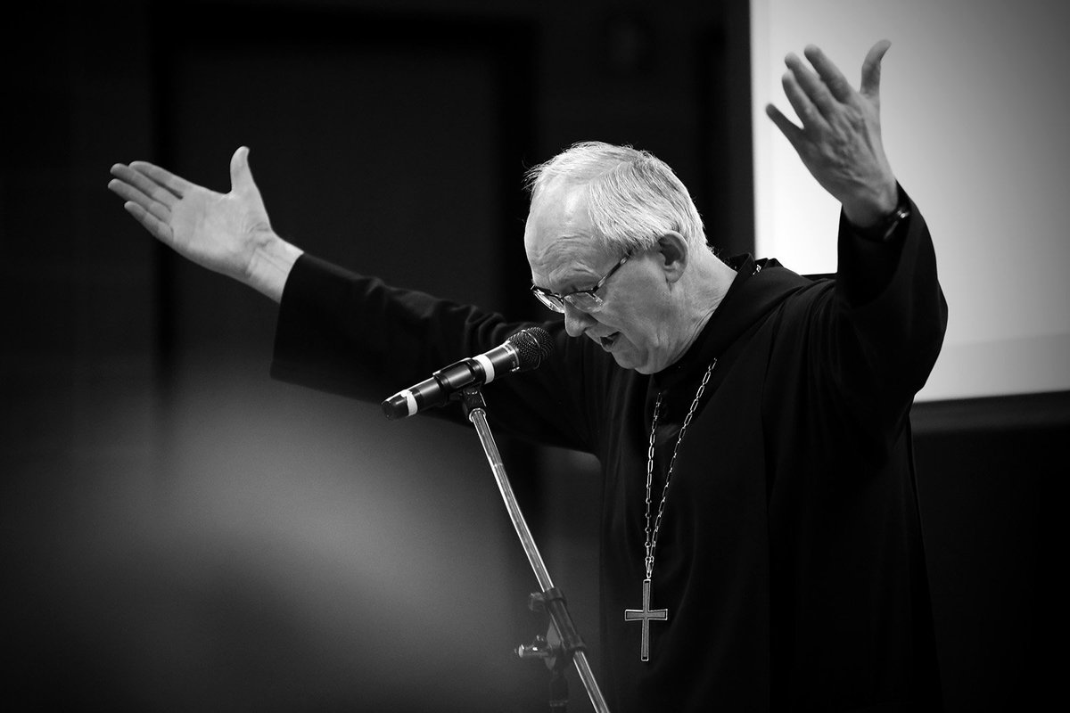 SaintJohnsPrep's tweet photo. We are grateful for the blessings from Abbot John Klassen, OSB '67 as we celebrate our founding. Tomorrow's the big day! Nov. 10, 1857 @SaintJohnsAbbey https://t.co/E6nmq8XdpZ