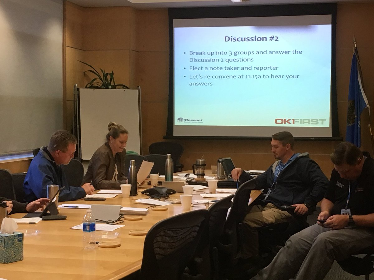 OKfirstManager's tweet image. Thanks to our Advisory Committee for spending the day helping us decide on future program priorities. @okmesonet