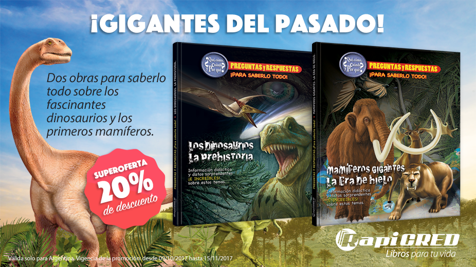 rapicredlibros's tweet photo. Todo lo que querías saber sobre la #prehistoria ! 😀
Aprovechá las #ofertas de la campaña vigente #ÚltimosDías https://t.co/8TtCJJsnR5