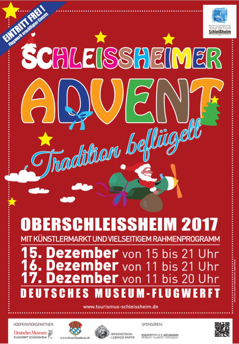 Tourismus_Osh's tweet photo. Schleißheimer Advent am dritten Advent #glühweinmitfreunden Der besondere #christkindlmarkt #Weihnachtsmarkt an der #Flugwerft https://t.co/87Rr3VMngC