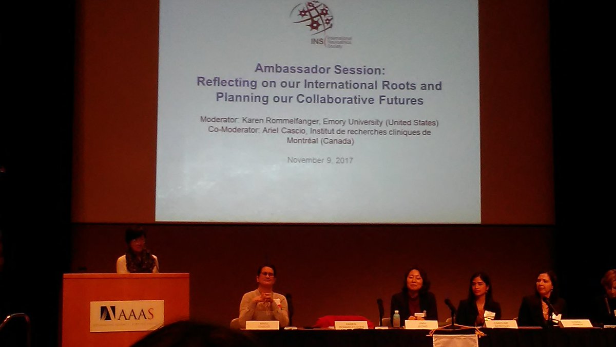 EmoryNeuroethic's tweet photo. Our own Karen Rommelfanger is co-moderating an international panel. Ambitious, international project are taking the field by storm!
#ins2017 https://t.co/j83OAaKrsz