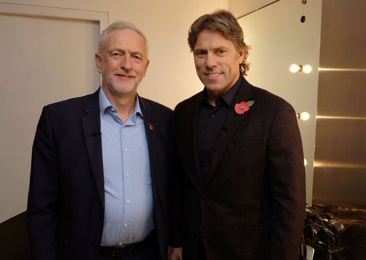 UKTVPress's tweet photo. BIG NEWS FROM @UKTV : Today, @JohnBishop100 sat down with @jeremycorbyn as @wchannel extends the third series of #InConversationWith. Tune in Thursday 23rd Nov at 9pm. https://t.co/CEKPn6uWeB https://t.co/UzdxOw5FmE