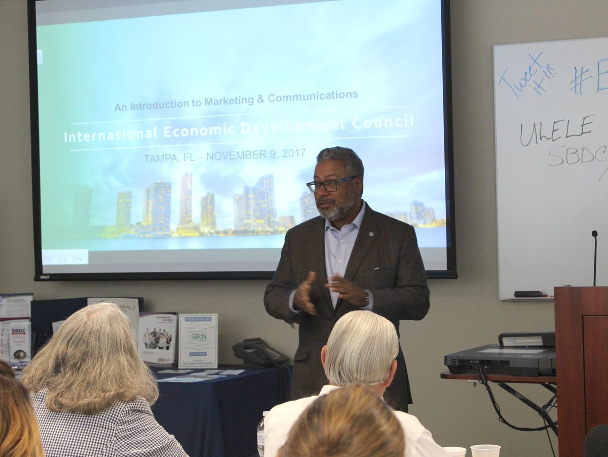usfsbdc's tweet photo. Prez/CEO @TampaEDC Craig Richard dropped in at #BEDC2017 today to say a few words! @IEDCtweets @EnterpriseFL @FloridaEDC @EileenRodriguez https://t.co/A9aOYejlwR