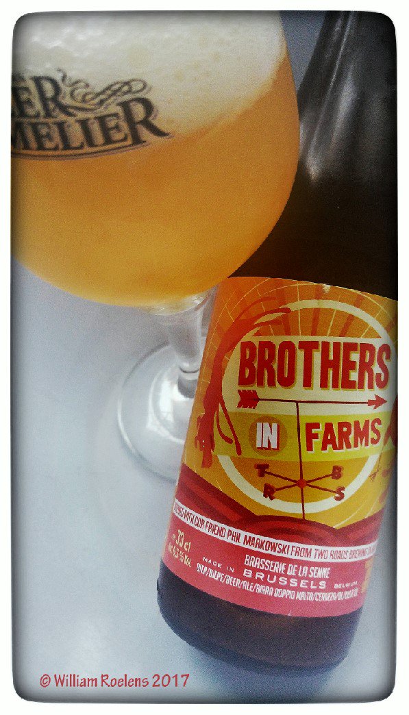 Roelens's tweet photo. Fantastische hoppige saison 'Brothers in Farms' De zennebrouwerij ism Two Roads Brewing Company https://t.co/pHGcAOq8cJ