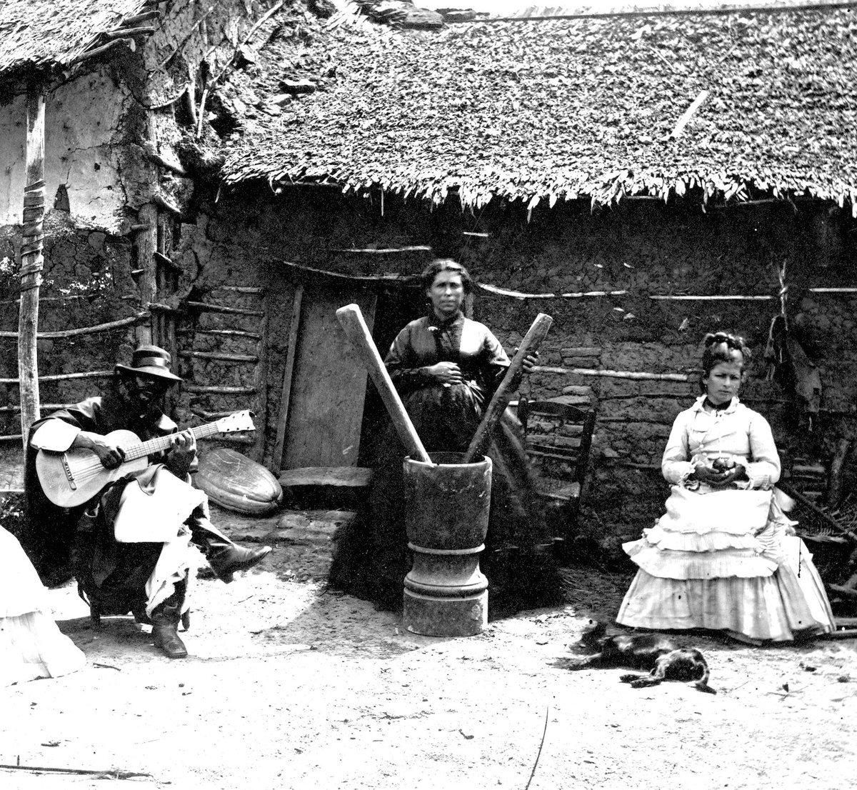 Mate y perro en el delta, 1874.
