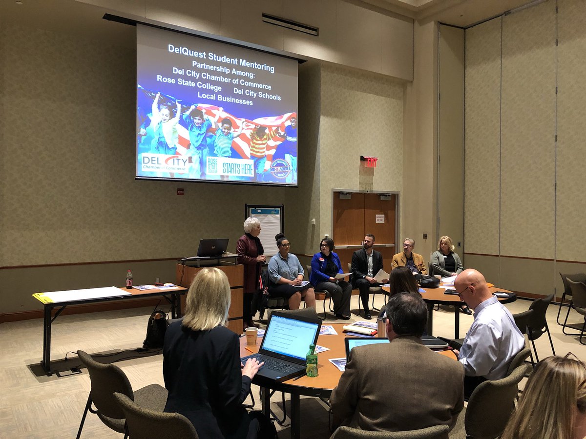 MeagsBryant's tweet photo. Proud of this team presenting &amp; our DC Community Partners for the opportunity of Del Quest they provide for our students! #NFYOK #OKEDGE https://t.co/UpDxzCPIgb
