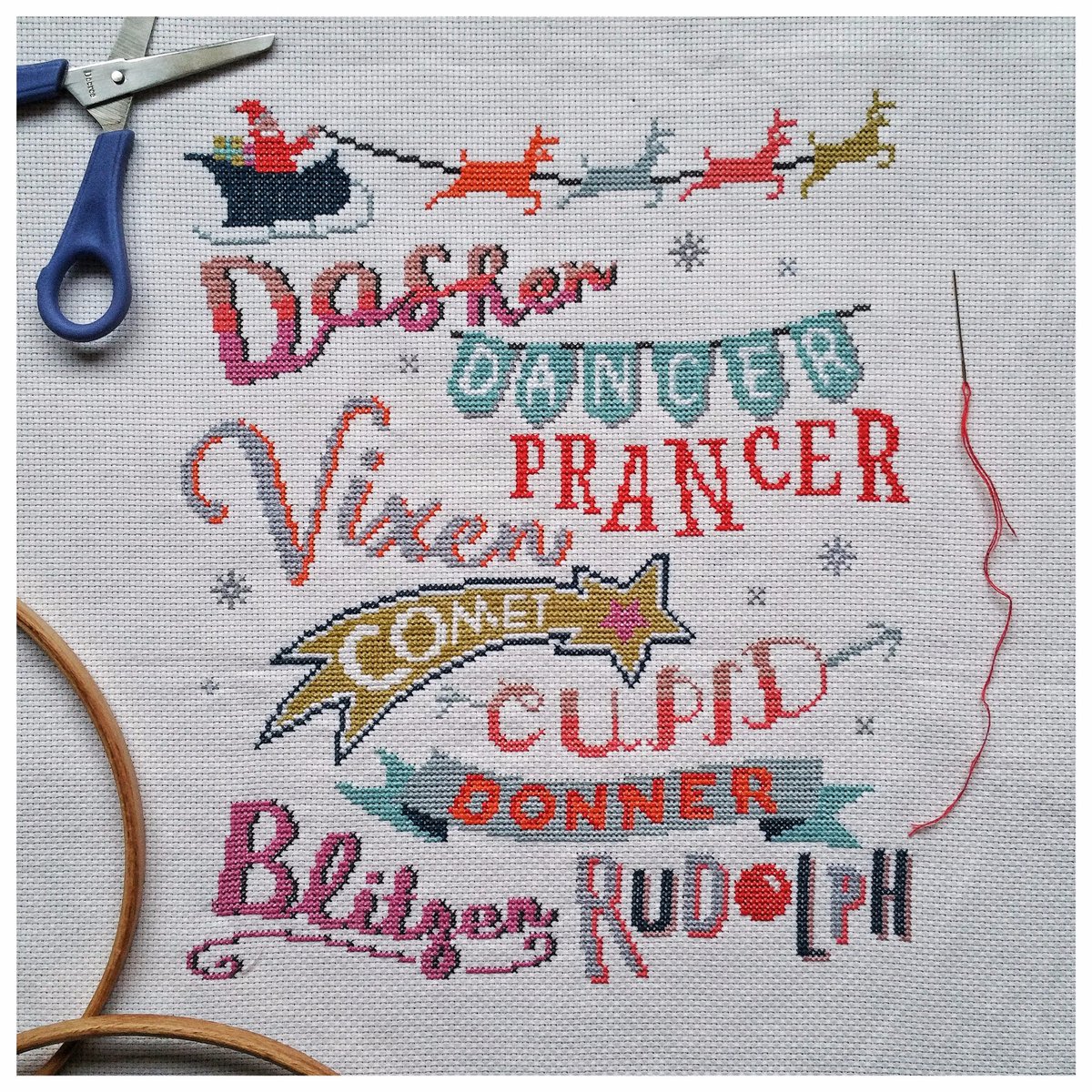 TabithasBlog's tweet photo. @CaterpillarXS Christmas Stitch along part 7 Blog - Loving it so far! Can't wait for the final part. https://t.co/aN3jZZ91S4 โฆ #stitchalong #xstitch #christmas #homemade #handmade #dashaway #wip #ccssal https://t.co/Y3Ikb08DwU