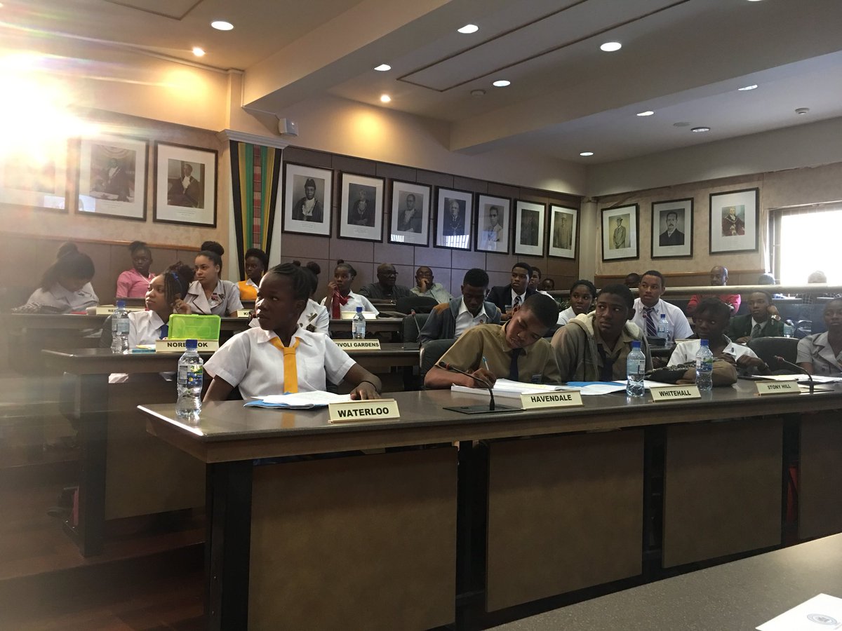 DWilliamsJam's tweet photo. Junior Council is in session and I must say the suggestions are impressive. #SubstanceOverHype #StillBelieving #LocalGovernmentMonth #ImagineKingston #Kingston145 https://t.co/T512Ljmu8w
