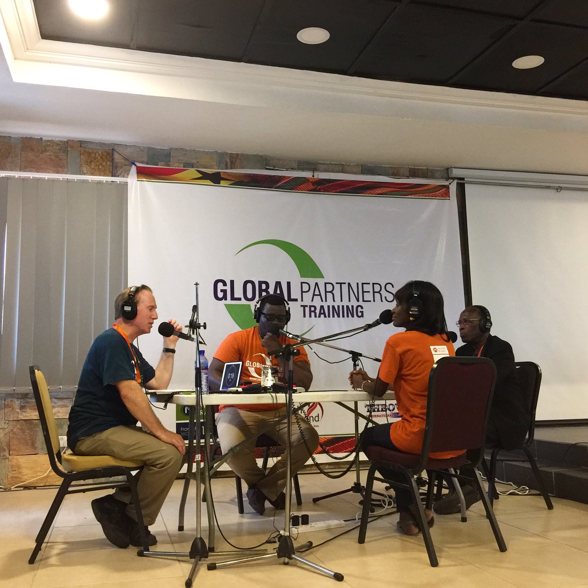 MoodyGPT's tweet photo. We're LIVE with a remote broadcast all the way from Ghana to Romania! 🇬🇭🇷🇴 #GlobalPartners17 #MoodyRadio #FromWordToLife https://t.co/Jj7HUdTi2a