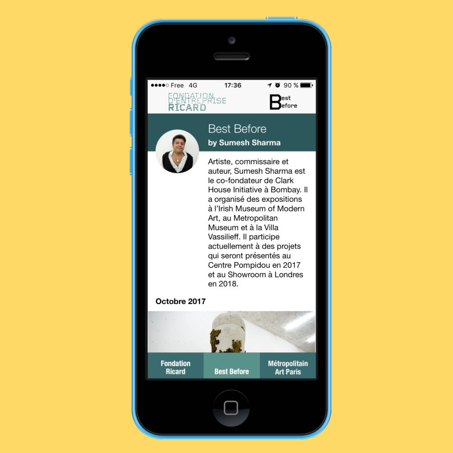 FonPernodRicard's tweet photo. 📱 BEST BEFORE // Découvrez les #expositions incontournables du moment selon #SumeshSharma sur notre appli mobile → https://t.co/xVy9hRosQN https://t.co/zS4yeqnlYd