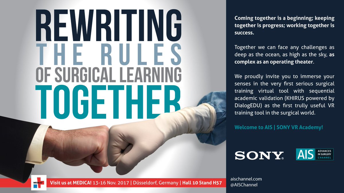 The two most powerful warriors are patience and time. We know there are good and "WOW" VR solutions in the market. We almost made the mistake of launching ours a year ago... But this isn't about to WOW a surgeon, it's about to train them with real &amp; formal academic accreditation.