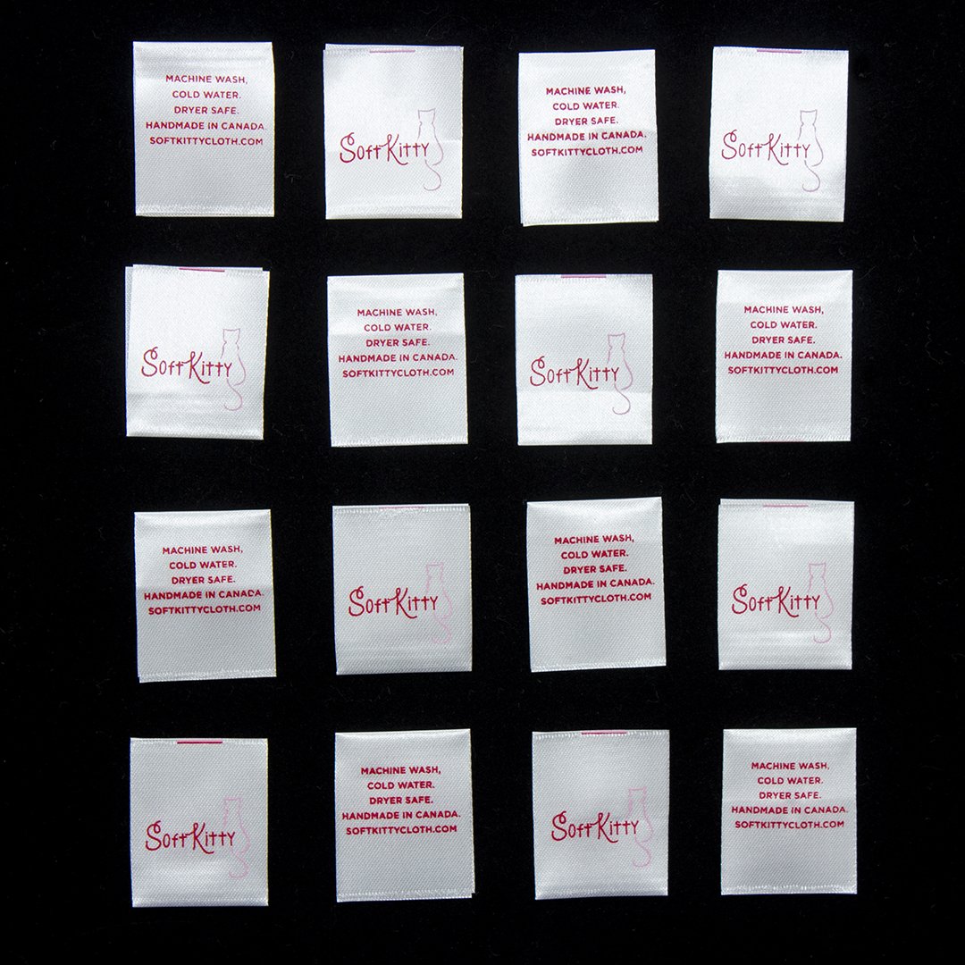 CWLabels's tweet image. Soft kitty is right! 😻 Printed on soft &amp;amp; shiny satin. 

#printedlabels #clothinglabels #satinlabels #fashiondesign #customwovenlabels