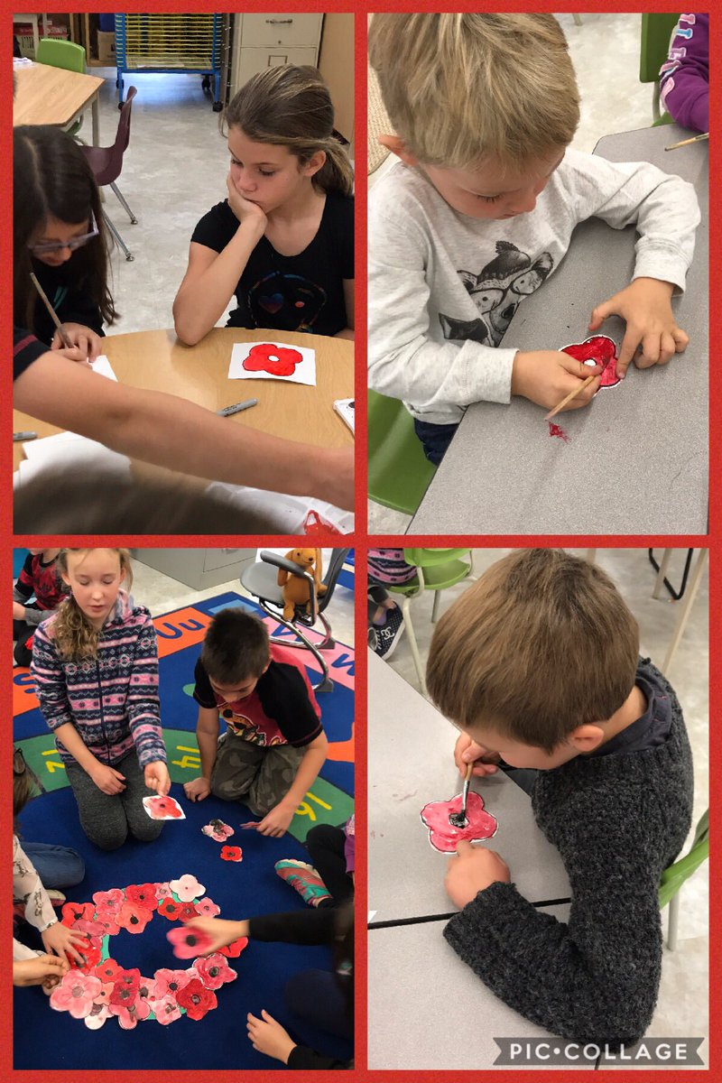 egibsonteach's tweet photo. Building Remebrance Day Wreaths in our Province groups for tomorrow's assembly #WeRemember https://t.co/o9TyHVPdaW