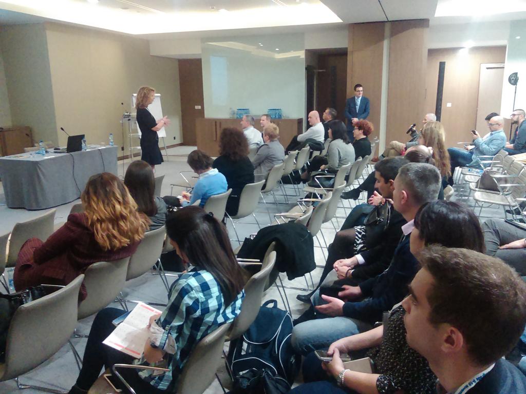 UPPSSATC's tweet photo. @amclind interacting with the audience after her talk on interpretation services reality #BLIS https://t.co/tVh7neMolm