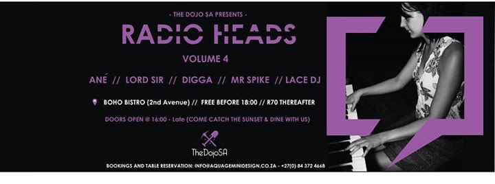 Thedojosa1's tweet photo. Finally!!! A female act headlines the series. #TheDojoSA presents #RadioHeads Volume 4 of 7 with #Ané. 26 Nov 2017 https://t.co/eE7M3LzPmf