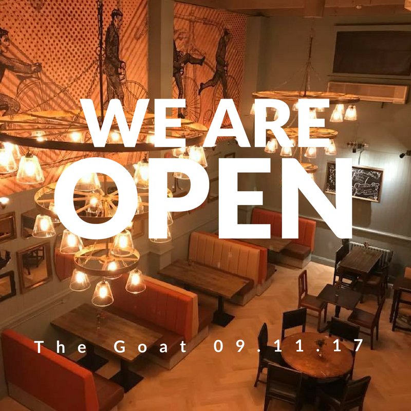 thegoatpub's tweet photo. We have now officially reopened so wrap up warm and make your way over! We will have the drinks ready. https://t.co/snAZXiZQ7a