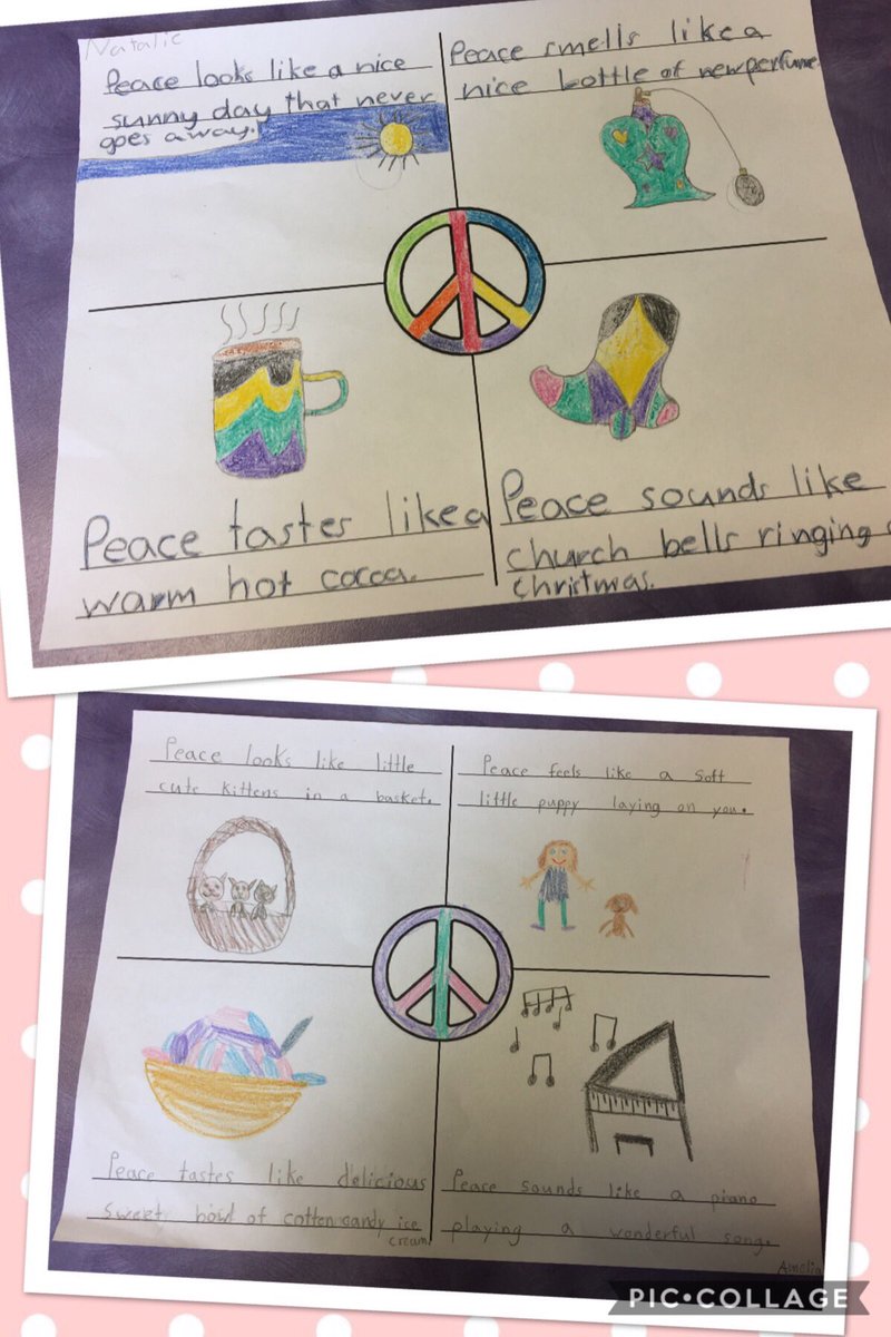 MissStickley's tweet photo. What does Peace feel like to you? #sccdsb #LifeInGrade23 #3rdchat https://t.co/NIA521Xz7G