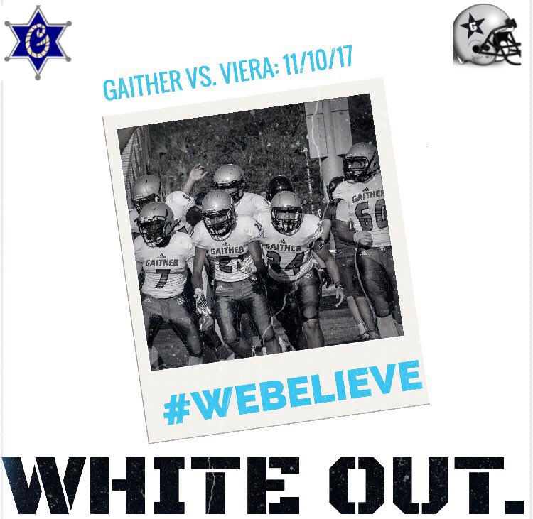 GaitherHSSenate's tweet photo. Tomorrow's the day. #Playoffs #WeBelieve #WhiteOut https://t.co/lcK1wrUeMe