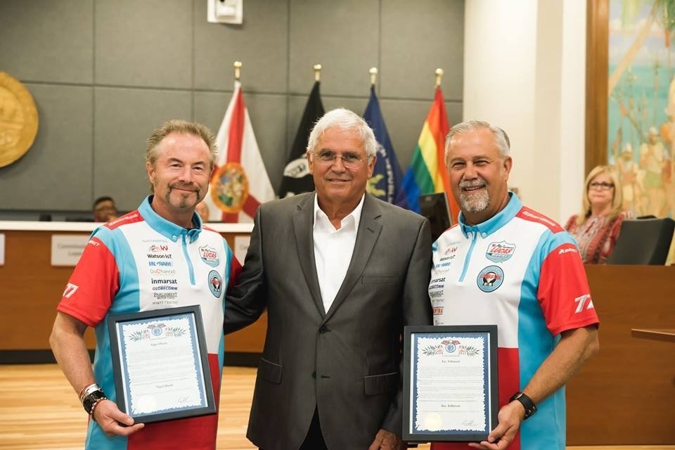SilverHookPower's tweet photo. #MayorCates presented @NigelHook &amp; #JayJohnson @LucasOil/#SilverHook w/proclamation @ #CityofKeyWest commissioner’s meeting 4 #KeyWestToCuba https://t.co/rq535T2mjL