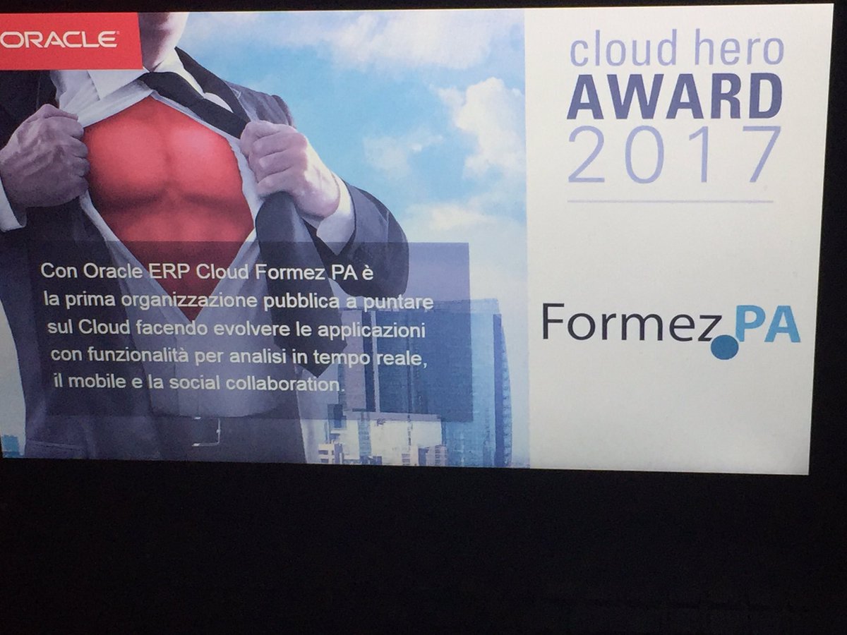 RizzardiElena's tweet photo. A #CloudShowIT cominciano gli #awards per i nostri #CloudHeroes: FormezPA, ICE Retitalia, Siram, Tecnocasa supportati dai nostri partner https://t.co/uJyA3yg9sD
