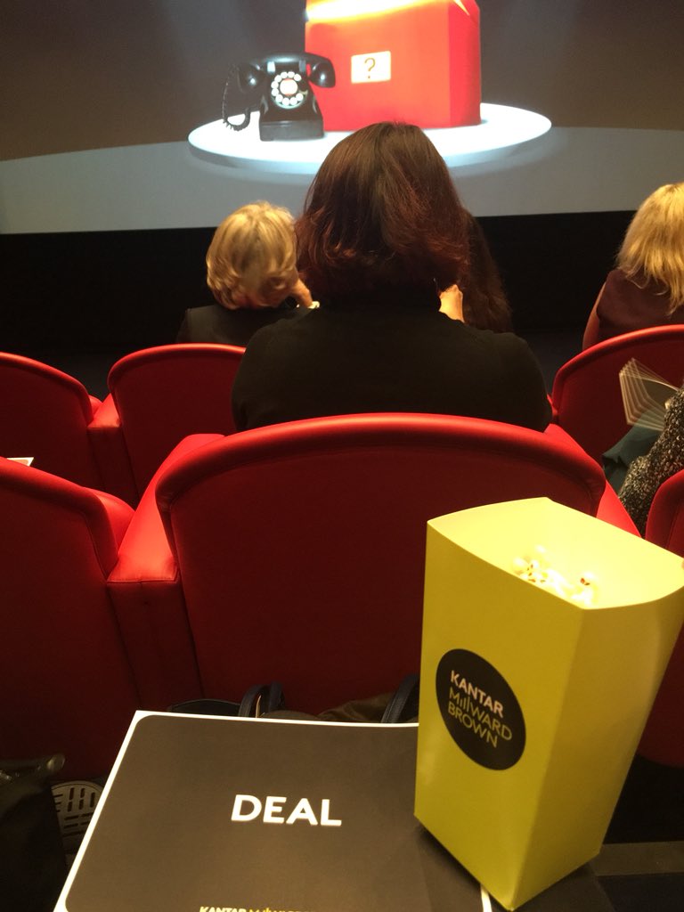 ClaudiaGelbe's tweet photo. Popcorn, Deal, Go! #mediaanddigital @K_MillwardBrown https://t.co/I6AkZgojf4