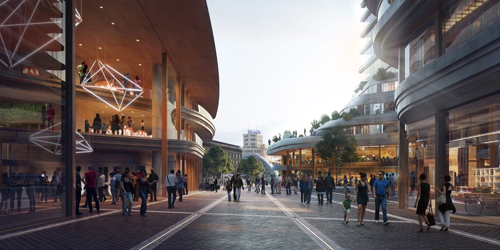 gem_Eindhoven's tweet photo. Stationsplein Eindhoven krijgt Brainport-allure: Amvest en gemeente sluiten overeenkomst voor District E https://t.co/GcjEvGRzri https://t.co/KdzkoHJ1Kt