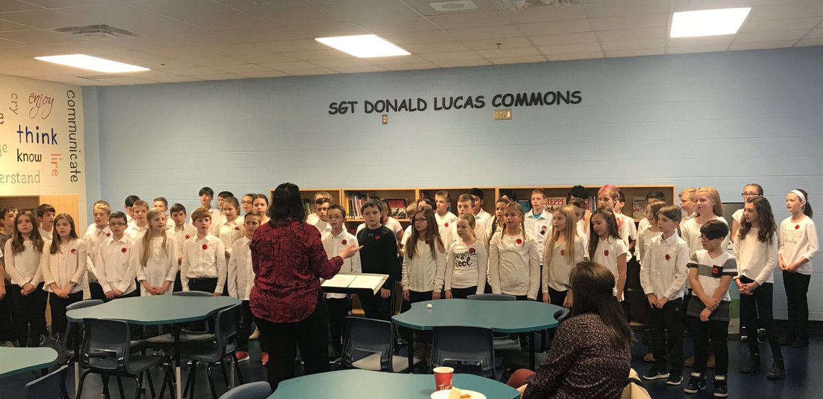 OctagonPond's tweet photo. The Sgt. Donald Lucas Commons is officially open! We are truly honoured to have our Library dedicated to such an amazing man! https://t.co/Wv9EwU3Uh4