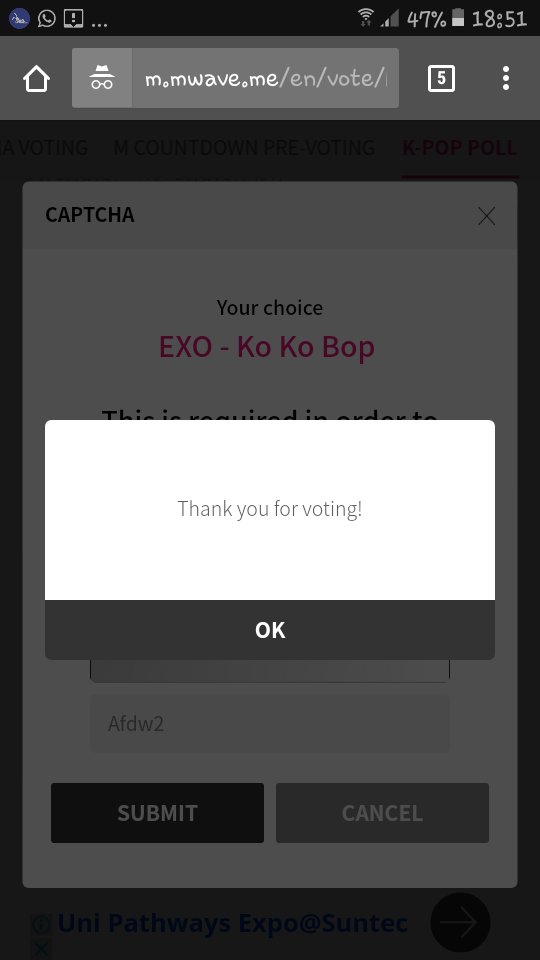 hiitiii's tweet photo. Are you ready to vote exo ???
We must !!!
@weareoneEXO
#KeepVote_EXOLINA
#MAMAforEXO
#์์์_๊ธด์ฅ์_UPUP https://t.co/cdUaIWHa2k